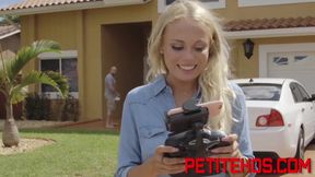 Blonde teen gets railed