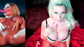Busty Sexy Blonde Brittany Andrews Drills Her Pussy with a Big Dildo!