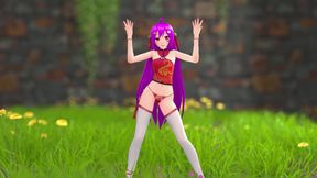 Chinese Girl Model 22 Undress Dance Hentai Mmd 3D Purple Hair Color Edit Smixix