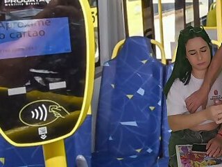 University student notices passenger's erection on the bus... and was left speechless!