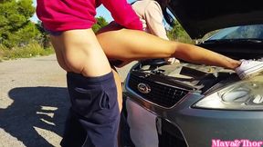 creampie profundo despu�s del sexo al aire libre con mi amigo