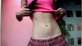 Tight and teeny webcam whore stripteases for me