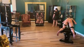 Piss Drenched Bound Slaves in Dominatrix Dungeon