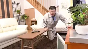 Asian MILF widow gets doggystyle pounded and creampied