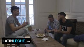 Horny Stud Jonas Matt Takes Rodrigo El Santos Huge Latin Cock While His BF Is Watching - Latin Leche