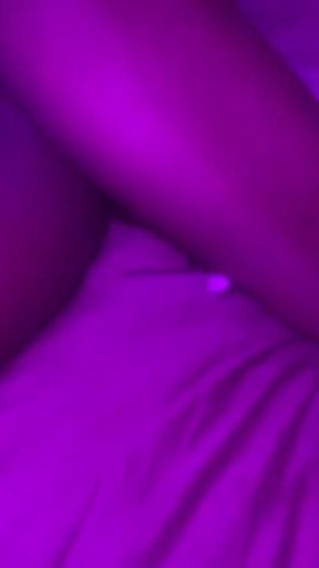 Hot Ebony Babe Sensual Moment From the Back and the Side