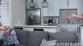 Bearded mature dude Gio Carrera banged by gay stepson Oliver Carter