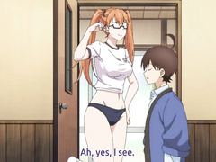 Tall anime volleyball babe rides a tiny pecker and takes huge creamy load