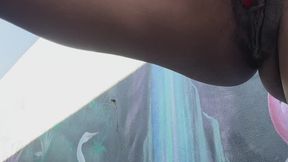 Kelsey Rose Uses a Pink Vibrator and PInk Dildo to Pleasure Herself in a White Bikini Showing Off Her Big Boobs