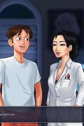 Summertime saga: Japanese professor fucks her student in her office for a good grade ep 195