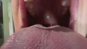 Giantess licks you and stuffs you in her boot POV