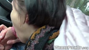 Doggy style fucking with cute street babe who loves dick