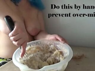 Banana Bread Recipe- Full recipe at the end! - Topless cooking with Kyra Hellfire
