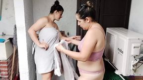 Sexy lesbians exploring intimacy secretly - Spanish porn