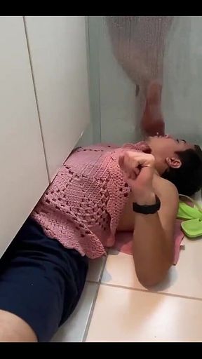 Trampling Foot Slave After Take Shower