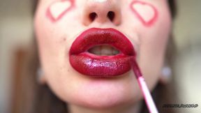 Gentle Giantess Passionate Dirty Valentine Kiss