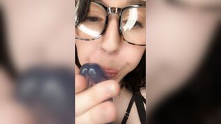 Sucking my Dildo