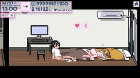 apartmentstory [pornplay hentai game] ep.4 this married woman is cheating while her husband is resting in the same room