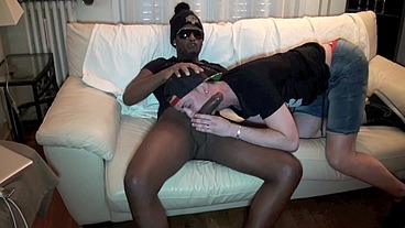 Frnhech boy fucked y amazing huge black cock