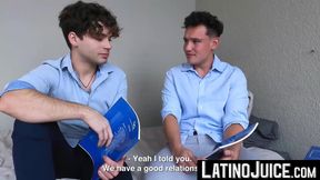 Naught latino Enrique Mudu and Joe Dave spends horny threesome with me