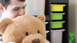 STEPSON SITUATION GOES WILD! My Twink Stepson Dakota Lovell Toys a Teddy Bear  While I FUCK HIM IN THE ASS!