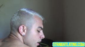 Bisexual blonde Juan Cruz offered money to make my throbbing cock wet