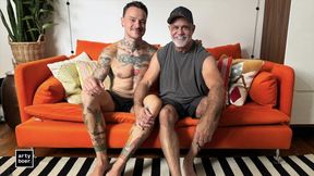 arty boer and muscle daddy masseur.