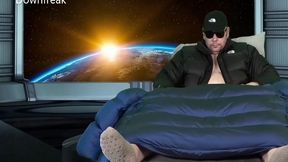 Orbiting Planet Earth 1 - Xumu Giant Coat - Down Jacket Cum Fetish Puffer Humping Solo Masturbation! 16 Min