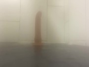 Caught fucking my hole in gym sauna