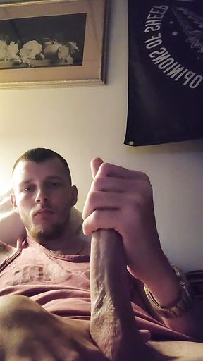 Jerking off My Big Cock Till I Cum