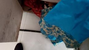 Satin silk handjob porn - Satin blue lehnga rub on dick head (145)