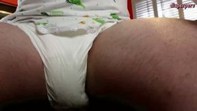 ABDL Lee Von Lux 1st time diaper change POV MP4