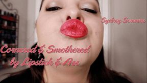 Covered and Smothered by Lipstick and Ass - A Lipstick Fetish Scene featuring Ass Smothering, Femdom POV, BBW Face Sitting, and Upskirt - 720 WMV
