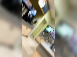 Nicolemyraaa flashes tiny titties in gas station