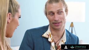 Stranger Fulfills Fantasy with Two Blondes in an Intense Threesome Experience