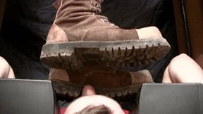 Floor-face crushed under punk 18 yo girl in dirty high boots (part 3 of 5), flo084x 1080p