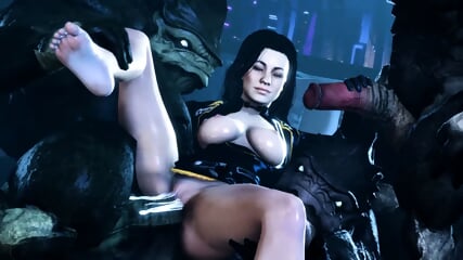 Miranda Lawson from mass effect explores the universe - 3D HMV