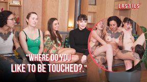 German amateur lesbians play hot sex game