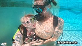 Aquaphilias- Blonde Divers in Heat Kelli Hailey's Lesbian SCUBA Foreplay Turns into a Filthy Underwater Threesome with Steve Gotacock- PART 1