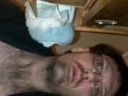 Squirting DIY pussy. Baby oiled up. Big Trump Dick.