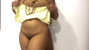 Naughty and Thick Lankan Step sister joined me with her big boobs me while no one at home