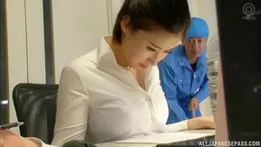Japanese Secretery Sana's Late Night Office Fuck Extravaganza