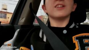 Uber Driver Doesn&#039;t Believe I&#039;m a Model, so I Masturbate for Him