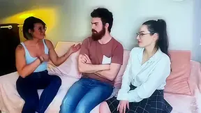 Two wolves at the service of the beautiful Camila, 21 years old! - Jacquie et Michel TV