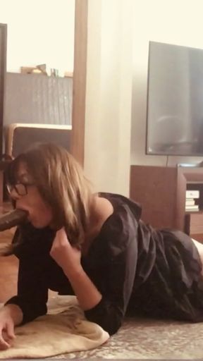 Snowbunny bitch tries ass to mouth and loves it   Clip 1