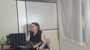 MILF sexology professor will dominate the class on loud and smelly farts - Atenna Shelby - Full video