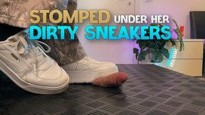 Stomped Under Her Dirty Sneakers (Slave Version) - TamyStarly - Cock Balls Crush Trample, Shoejob, Bootjob, CBT, Ballbusting, Trampling, Stomping