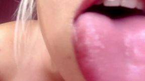 Sexy lens licking moaning ASMR big boobs POV hour long