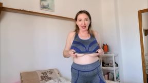 Hot Granny Teasing by Huge Boobs, Pussy, Do Blowjob and Get Cum on Face
