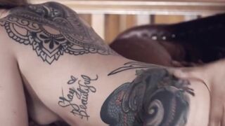 Tatted Up Bombshell Vanessa Vaga Gets A Creamped Pussys Surprise